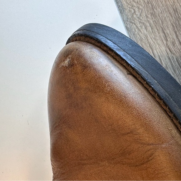 Ariat Classic Brown Leather Cowboy Boots man’s size 8.5 M - Picture 9 of 15